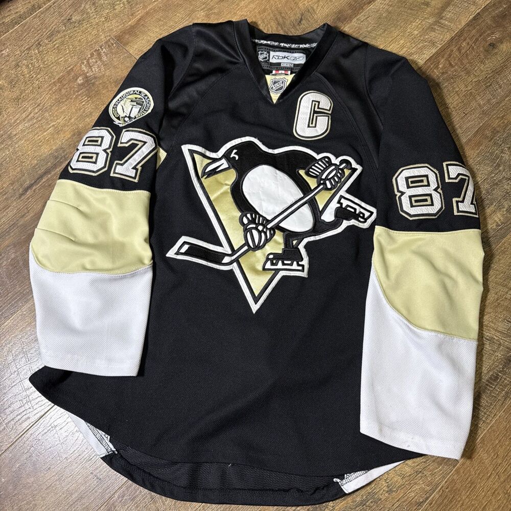 Sidney Crosby Penguins Reebok Edge Authentic NHL Jersey 52 2010 Arena Patch